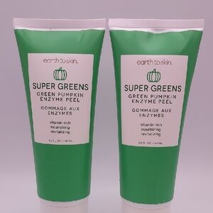2 PACK Earth to Skin Super Greens Enzyme Peel 5oz each